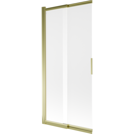 Mexen Fox painel de banheira de 2 asas deslizante 85 x 150 cm, fosco, dourado - 891-085-002-50-30