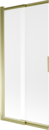 Mexen Fox badwand scherm 2-delig schuifbaar 85 x 150 cm, mat, goud - 891-085-002-50-30