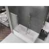 Mexen Fox paroi de douche à 2 battants coulissants 85 x 150 cm, dépoli, doré - 891-085-002-50-30