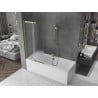 Mexen Fox paroi de douche à 2 battants coulissants 85 x 150 cm, dépoli, doré - 891-085-002-50-30