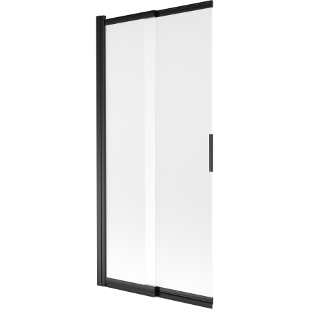 Mexen Fox Badewannenfaltwand 2-flügelig verschiebbar 85 x 150 cm, satiniert, schwarz - 891-085-002-70-30