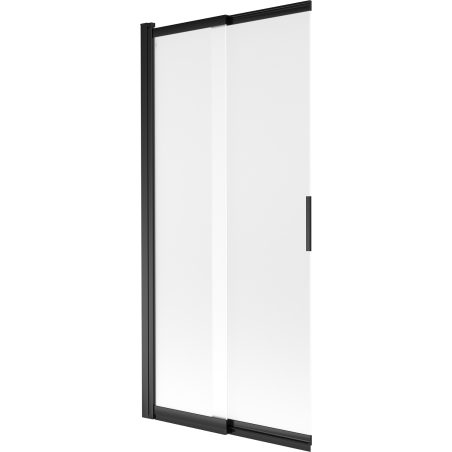 Mexen Fox Shower Screen 2-wing Sliding 85 x 150 cm, Frosted, Black - 891-085-002-70-30