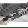 Mexen Fox tweedelige verschuifbare badkuipafscherming 85 x 150 cm, mat, zwart - 891-085-002-70-30