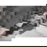 Mexen Fox tweedelige verschuifbare badkuipafscherming 85 x 150 cm, mat, zwart - 891-085-002-70-30