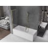 Mexen Fox paroi de baignoire 2 volets coulissante 85 x 150 cm, transparent, doré - 891-085-002-50-00