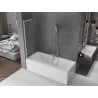Mexen Fox Badewannenwand 2-teilig verschiebbar 85 x 150 cm, matt, chrom - 891-085-002-01-30