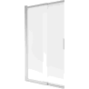 Mexen Fox badwand 2-delig schuifbaar 100 x 150 cm, matglas, chroom - 891-100-002-01-30