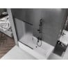 Mexen Fox paroi de douche 2 panneaux coulissants 100 x 150 cm, dépoli, noir - 891-100-002-70-30