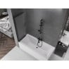 Mexen Fox paroi de douche 2 panneaux coulissants 100 x 150 cm, dépoli, noir - 891-100-002-70-30