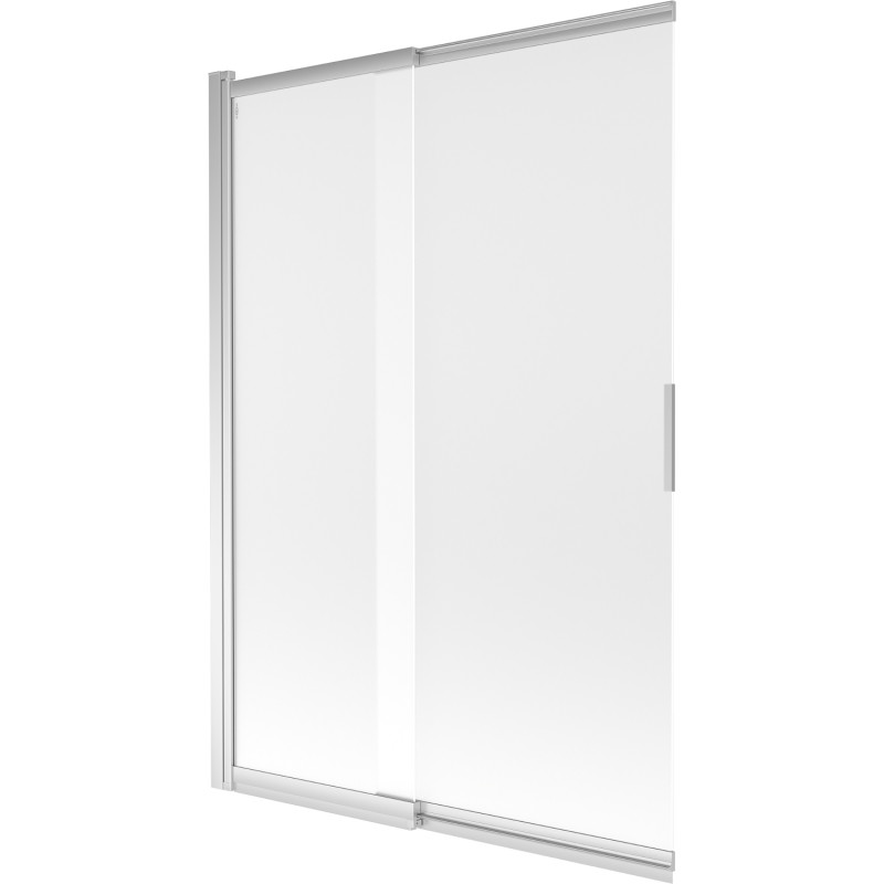 Mexen Fox Schiebetür-Badewannenabtrennung, 2-flügelig, 120 x 150 cm, matt, chrom - 891-120-002-01-30