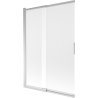 Mexen Fox douchescherm 2-vleugelig schuifbaar 120 x 150 cm, matglas, chroom - 891-120-002-01-30