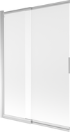 Mexen Fox 2-wing sliding bathtub screen 120 x 150 cm, frost, chrome - 891-120-002-01-30