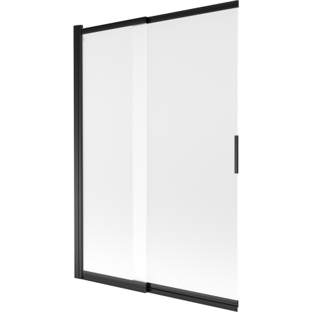Mexen Fox 2-panel sliding shower screen 120 x 150 cm, frosted, black - 891-120-002-70-30