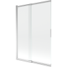 Mexen Fox 2-flügelige Duschabtrennung, Schiebetür 120 x 150 cm, transparent, Chrom - 891-120-002-01-00