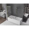 Mexen Fox paroi de baignoire 2 volets coulissants 120 x 150 cm, transparent, doré - 891-120-002-50-00