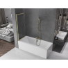 Mexen Fox 2-delige verschuifbare badwand 120 x 150 cm, transparant, goud - 891-120-002-50-00