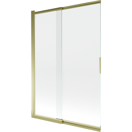 Mexen Fox paroi de baignoire 2 volets coulissants 120 x 150 cm, transparent, doré - 891-120-002-50-00