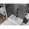 Mexen Fox 2-panel sliding bath screen 120 x 150 cm, transparent, black - 891-120-002-70-00