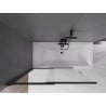 Mexen Fox 2-panel sliding bath screen 120 x 150 cm, transparent, black - 891-120-002-70-00
