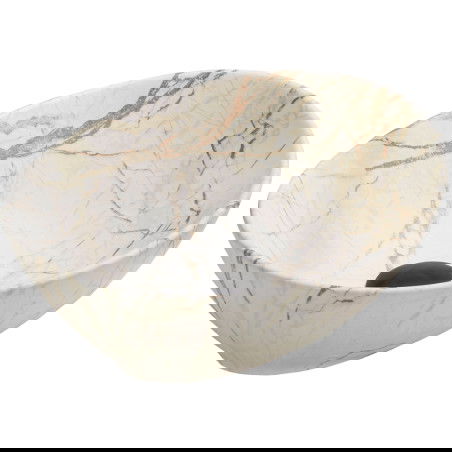 Mexen Elza lavatório de encastrar 40 x 33 cm, pedra bege - 21014095