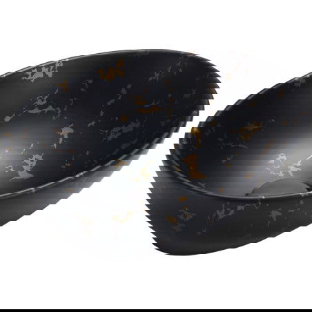 Mexen Elza lavabo de bancada 40 x 33 cm, pedra preta - 21014097