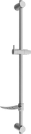 Mexen DF doucheglijstang met zeephouder 80 cm, grafiet - 79382-66