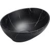 Mexen Elza lavabo da appoggio 40 x 33 cm, pietra nera - 21014099