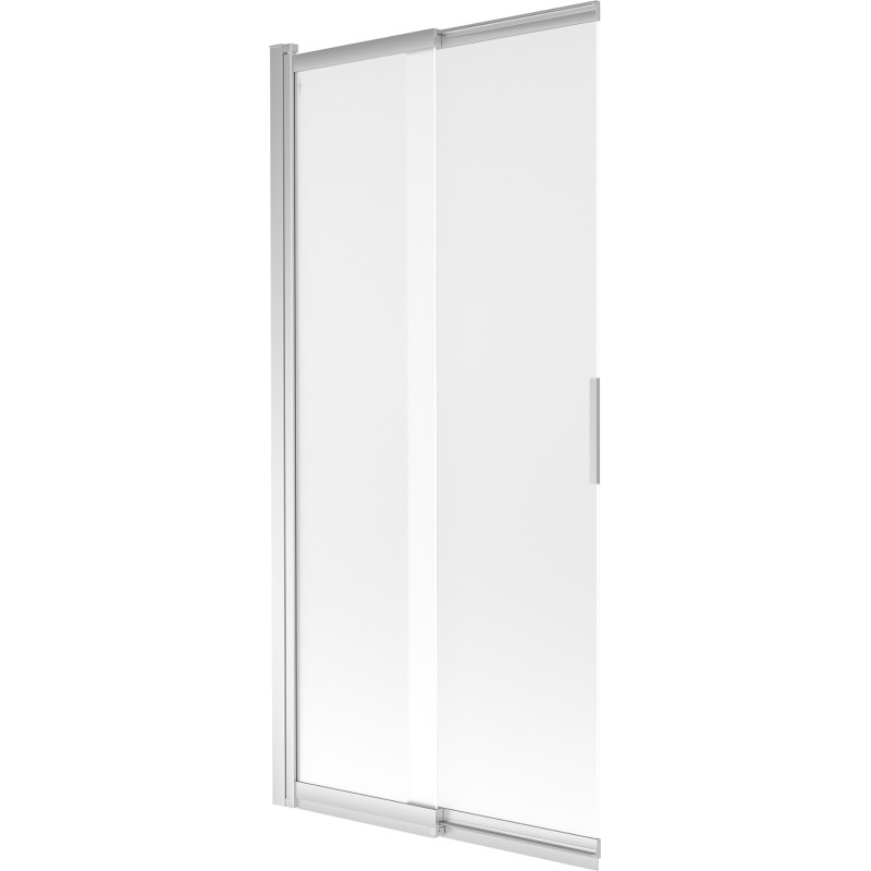 Mexen Fox badwand scherm 2-delig schuifbaar 85 x 150 cm, mat, chroom - 891-085-002-01-30