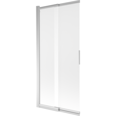 Mexen Fox paratia da vasca da bagno a 2 ante scorrevoli 85 x 150 cm, smerigliato, cromo - 891-085-002-01-30