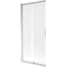 Mexen Fox badwand afscherming 2-delige schuifdeur 85 x 150 cm, ijs, chroom - 891-085-002-01-30