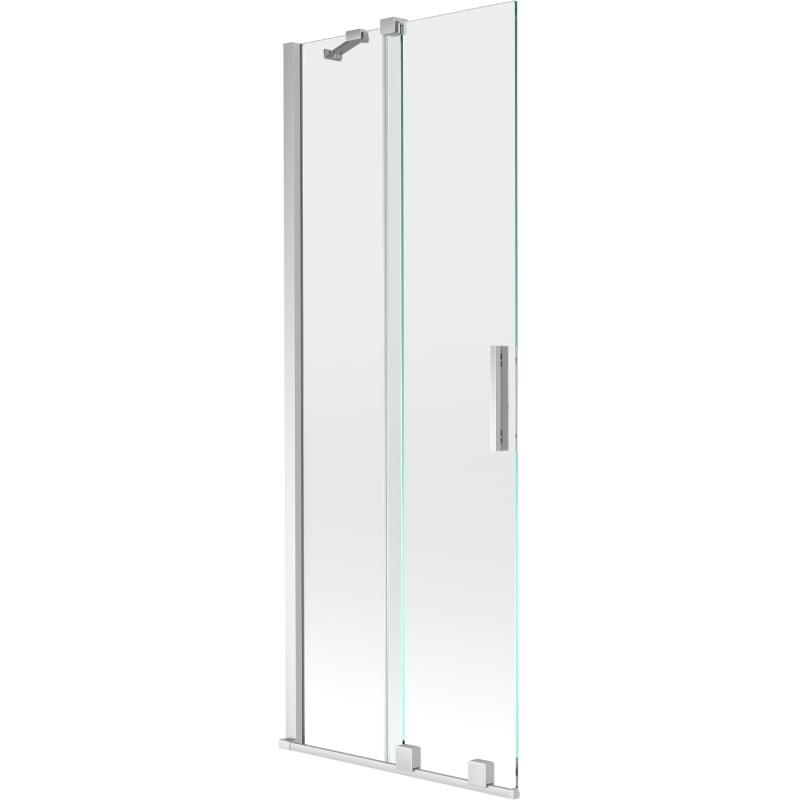 Mexen Velar 2-delige uitschuifbare badwand 70 x 150 cm, transparant, chroom - 896-070-000-01-01