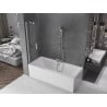 Mexen Velar paroi de baignoire 2 volets coulissants 70 x 150 cm, transparent, chrome - 896-070-000-01-01