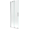 Mexen Velar Badewannenabtrennung 2-teilig verschiebbar 75 x 150 cm, transparent, Chrom - 896-075-000-01-01