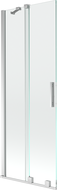 Mexen Velar badwand 2-delige schuif 75 x 150 cm, transparant, chroom - 896-075-000-01-01