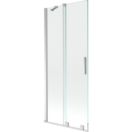 Mexen Velar badwand 2-delig schuifbaar 85 x 150 cm, transparant, chroom - 896-085-000-01-01