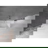 Mexen Velar Badewannenfaltwand 2-flügelig verschiebbar 85 x 150 cm, transparent, Chrom - 896-085-000-01-01