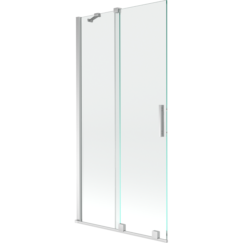 Mexen Velar badscherm 2-delige schuif 90 x 150 cm, transparant, chroom - 896-090-000-01-01