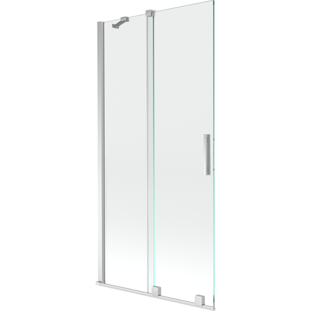 Mexen Velar badscherm 2-delige schuif 90 x 150 cm, transparant, chroom - 896-090-000-01-01
