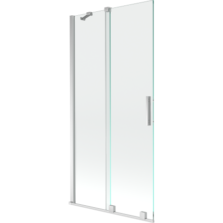 Mexen Velar parawan nawannowy 2-skrzydłowy rozsuwany  90 x 150 cm, transparent, chrom - 896-090-000-01-01
