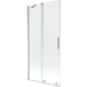 Mexen Velar 2-Flügel-Badewannenwand Regulierbare 90 x 150 cm, transparent, chrom - 896-090-000-01-01