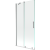 Mexen Velar parawan nawannowy 2-skrzydłowy rozsuwany  90 x 150 cm, transparent, chrom - 896-090-000-01-01
