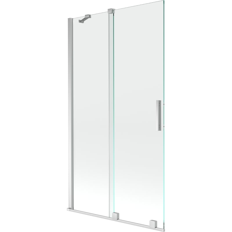 Mexen Velar 2-wing Sliding Bathtub Screen 100 x 150 cm, Transparent, Chrome - 896-100-000-01-01