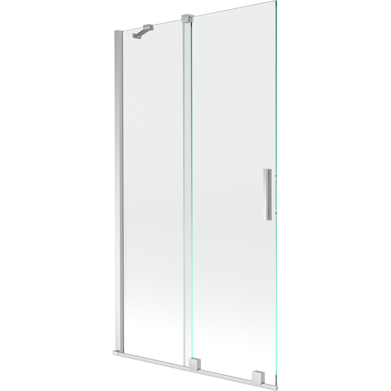 Mexen Velar paroi de douche à 2 panneaux coulissants 100 x 150 cm, transparent, chrome - 896-100-000-01-01