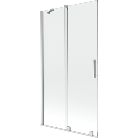 Mexen Velar badwand 2-delig verschuifbaar 100 x 150 cm, transparant, chroom - 896-100-000-01-01