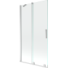 Mexen Velar paroi de douche à 2 panneaux coulissants 100 x 150 cm, transparent, chrome - 896-100-000-01-01