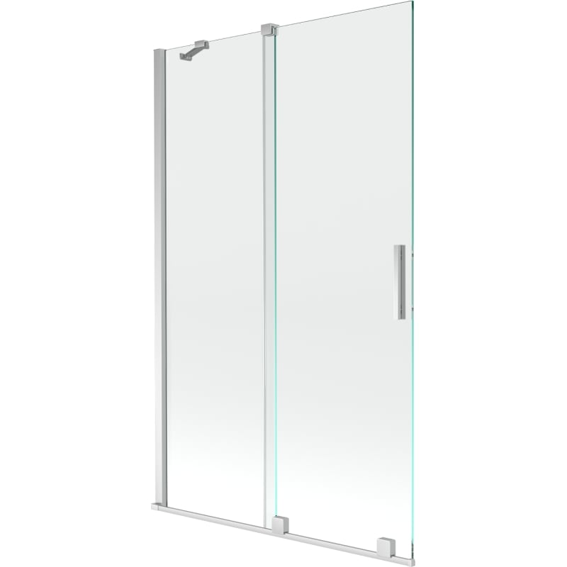 Mexen Velar 2-osaline vanni sein, liigutatav, 110 x 150 cm, läbipaistev, kroom - 896-110-000-01-01