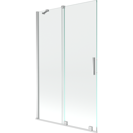 Mexen Velar nawanneschierm 2-fligel ausrutsend 110 x 150 cm, transparent, chrom - 896-110-000-01-01