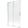 Mexen Velar badwand 2-delige schuifwand 110 x 150 cm, transparant, chroom - 896-110-000-01-01