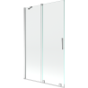 Mexen Velar Duschabtrennung 2-flügelig Schiebesystem 110 x 150 cm, transparent, Chrom - 896-110-000-01-01