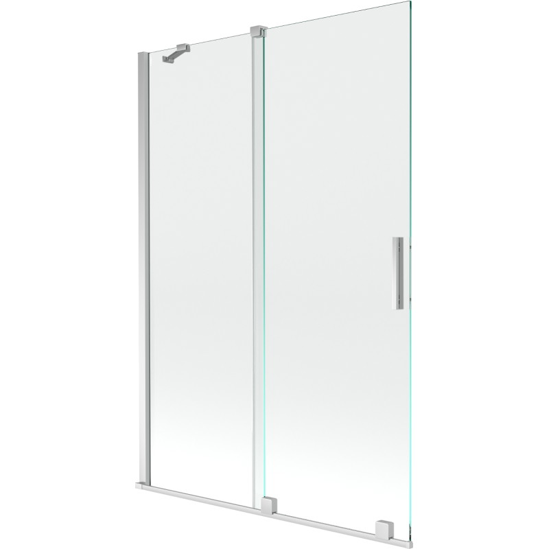 Mexen Velar mampara de bañera de 2 hojas deslizables 120 x 150 cm, transparente, cromo - 896-120-000-01-01